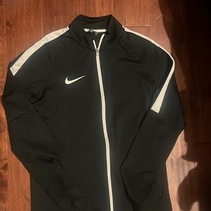 Nike Mens Dri Fit zip up blk size M
